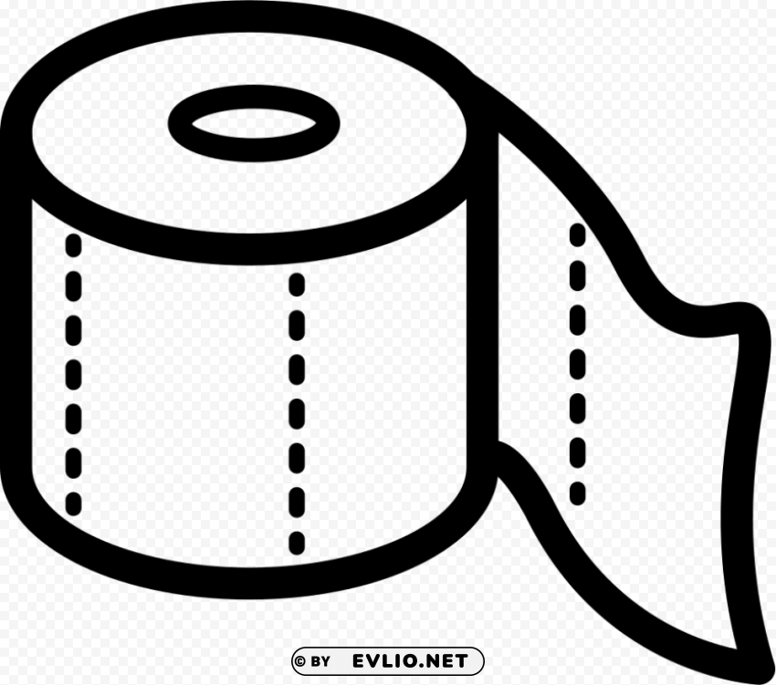 toilet paper outline PNG images with alpha channel selection