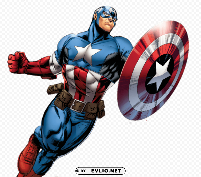 captain america Isolated Element in Transparent PNG clipart png photo - 6cb231c2