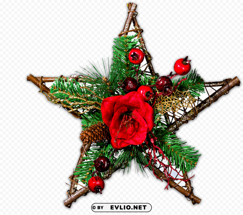 christmas stars clipart without background - christmas tree top background Isolated Element in HighResolution Transparent PNG
