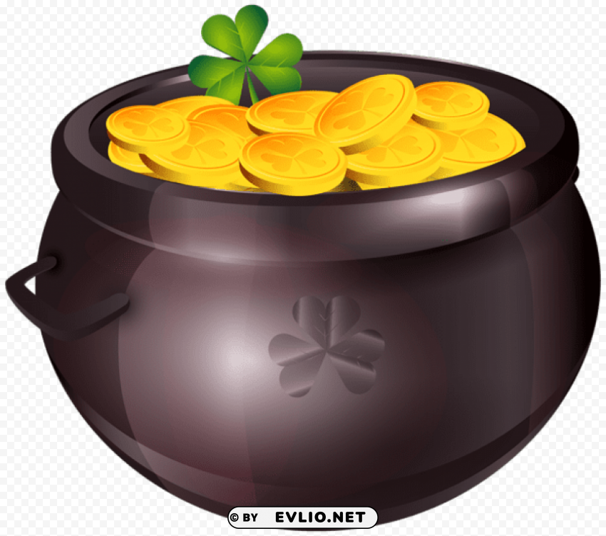 pot of gold Isolated Subject on HighQuality Transparent PNG