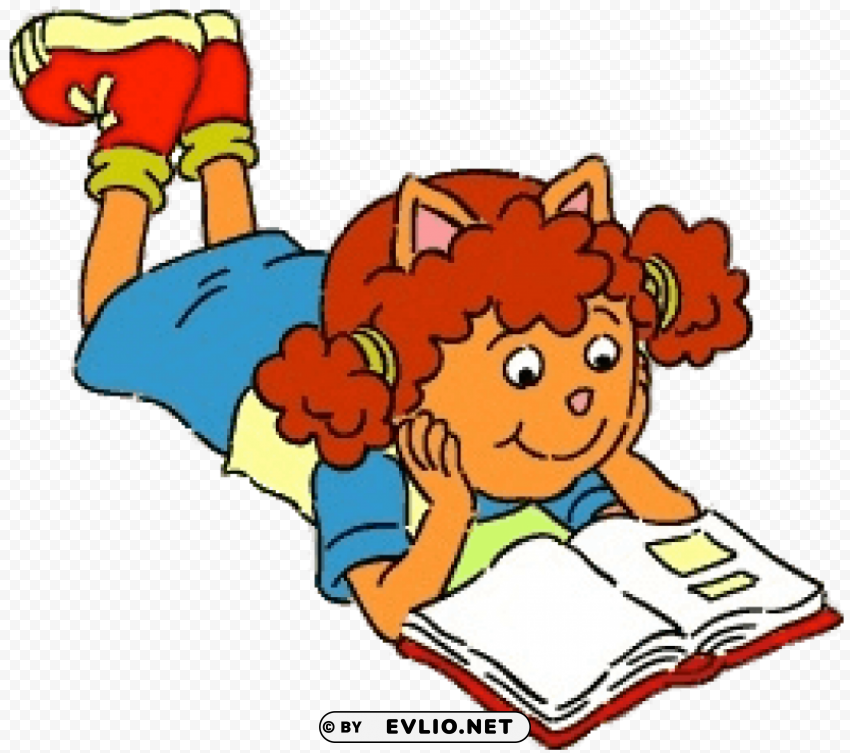 arthur character sue ellen reading Isolated Item on HighResolution Transparent PNG clipart png photo - 919dc49d