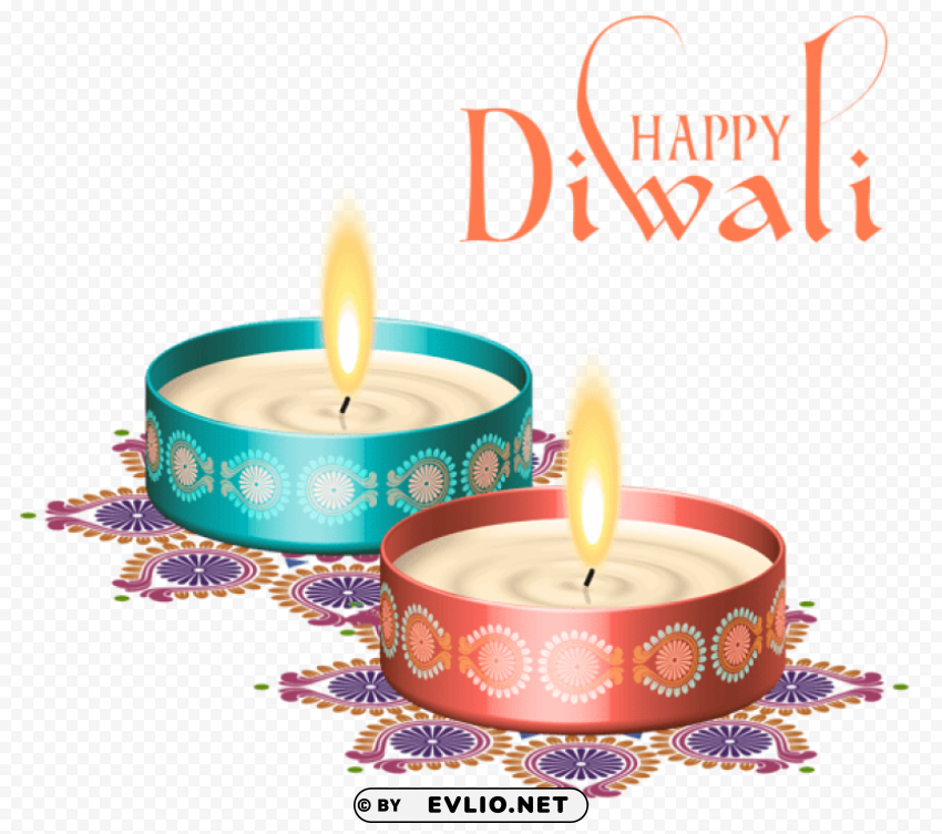 happy diwali nice candles PNG transparent photos for presentations