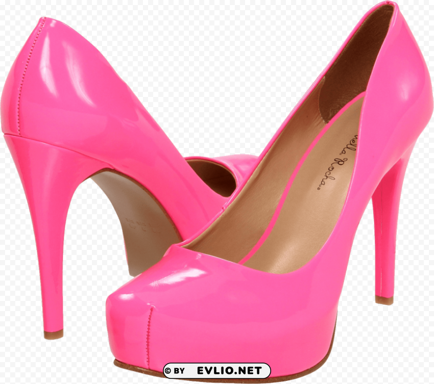 pink women shoe Isolated Design Element in Transparent PNG