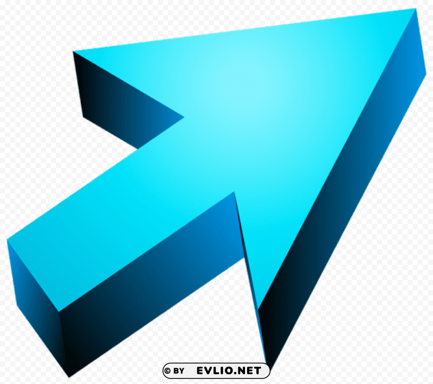 blue 3d arrow PNG Graphic with Transparent Isolation clipart png photo - 7321150d