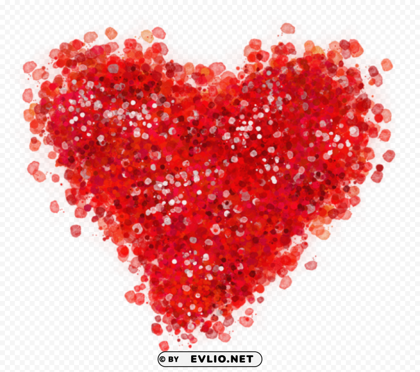 decorative red heartpicture PNG Image with Isolated Transparency