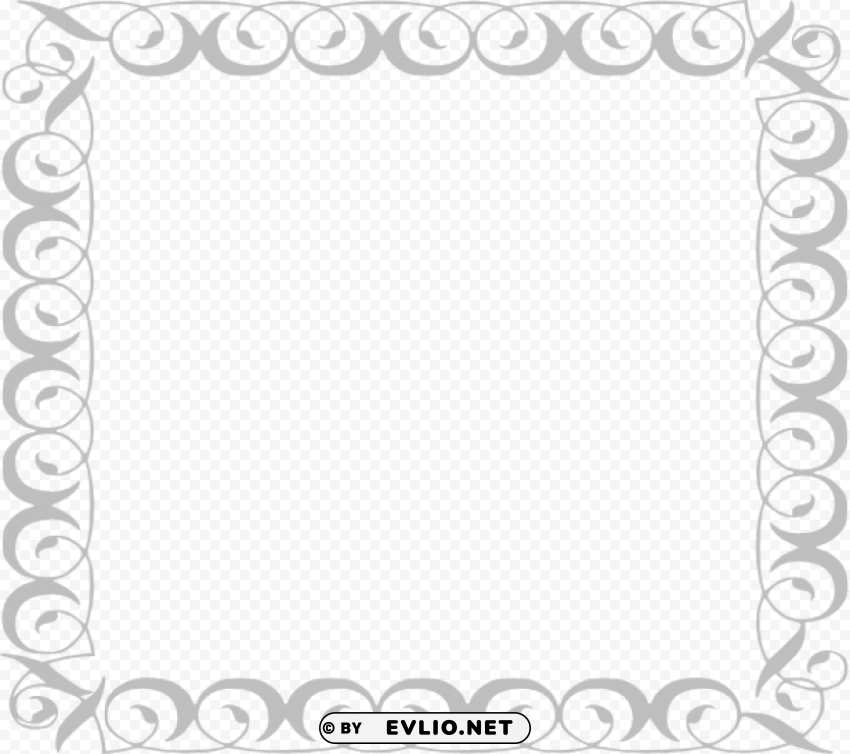 gray border frame pic PNG Image with Isolated Graphic Element