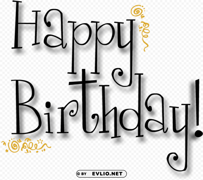 happy birthday name PNG file without watermark