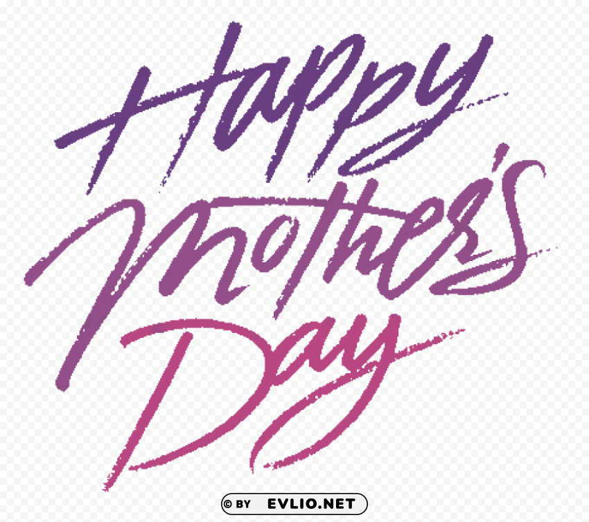 Mothers Day Text Clear Background PNG Isolated Design