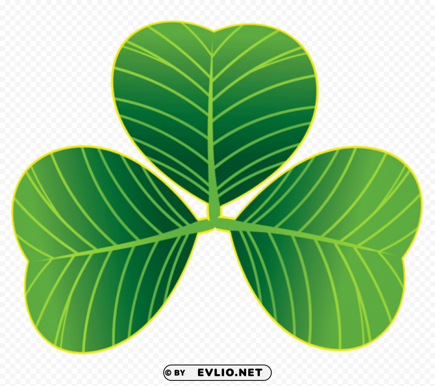 St Patricks Day Shamrocks PNG Isolated Subject On Transparent Background