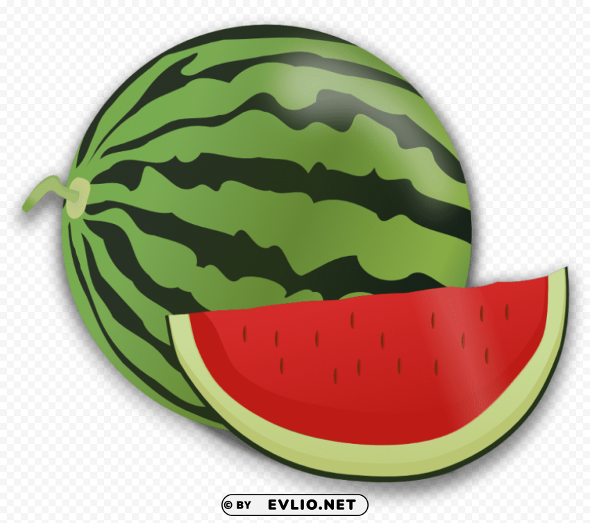 watermelon Clear Background Isolated PNG Object