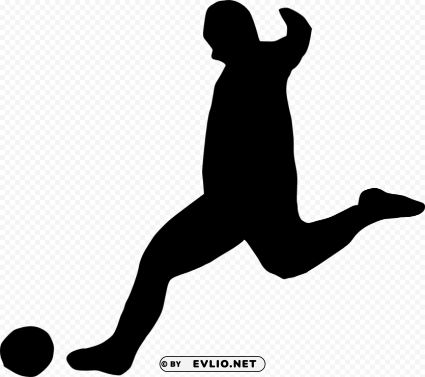football player silhouette Transparent PNG image free