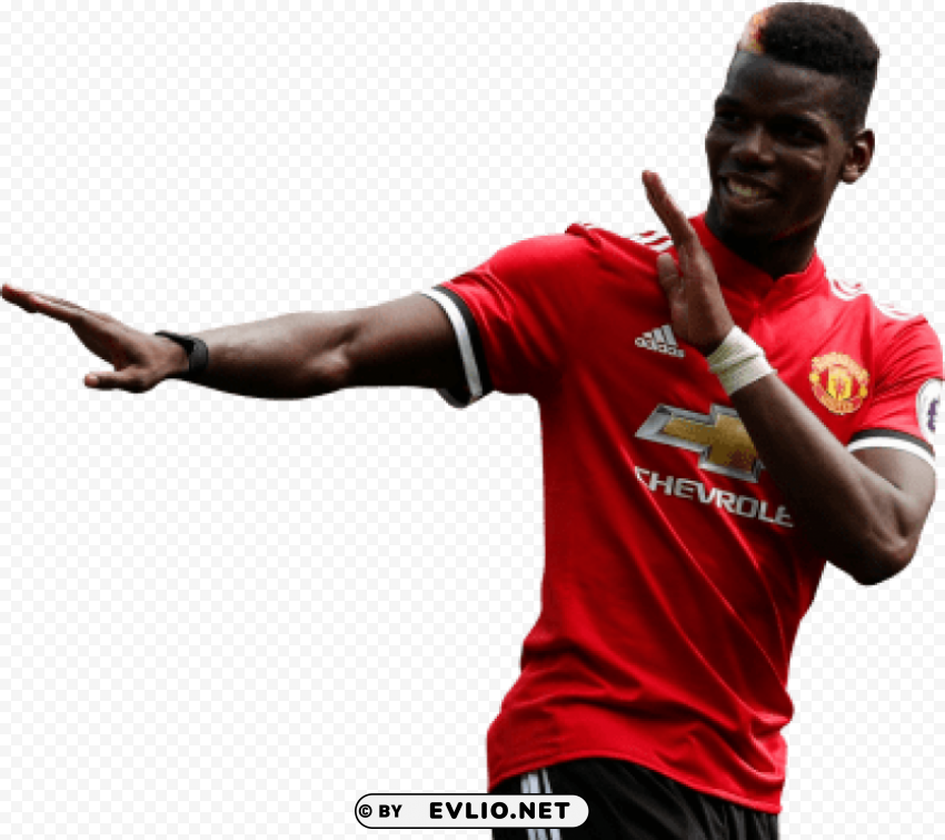paul pogba Transparent PNG Object Isolation