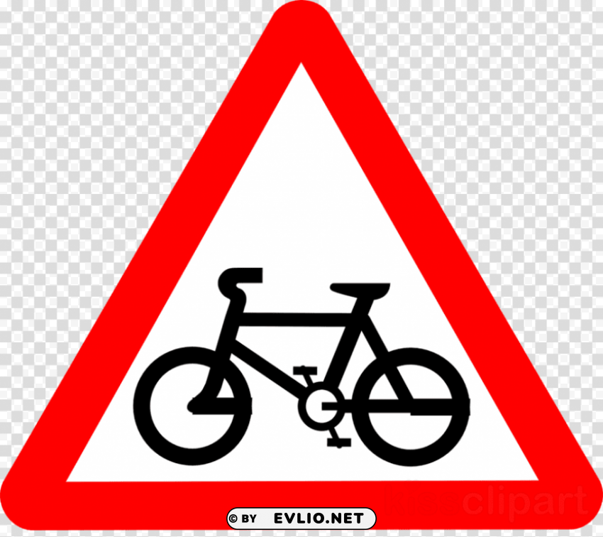 Road Sign With Bike PNG Images With High-quality Resolution