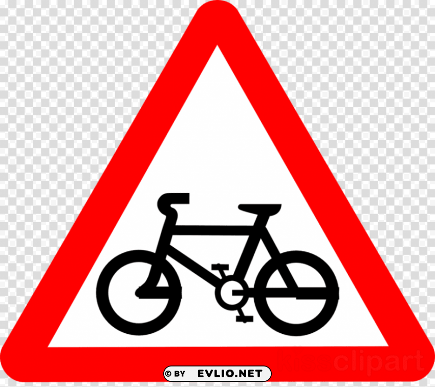 road sign with bike PNG images with high-quality resolution