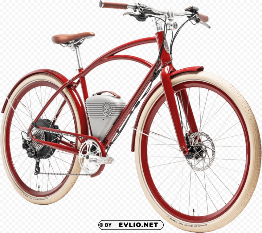 vintage electric bike PNG with no background free download