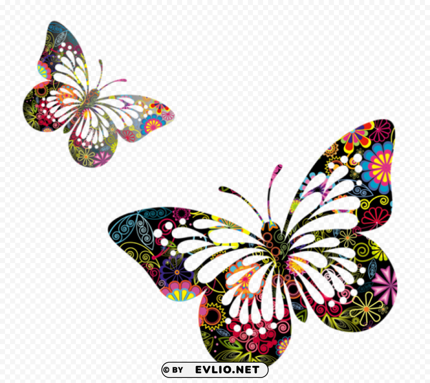 butterflies vector High-resolution transparent PNG images variety