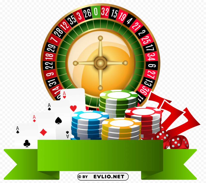 Casino Decoration Isolated Illustration On Transparent PNG