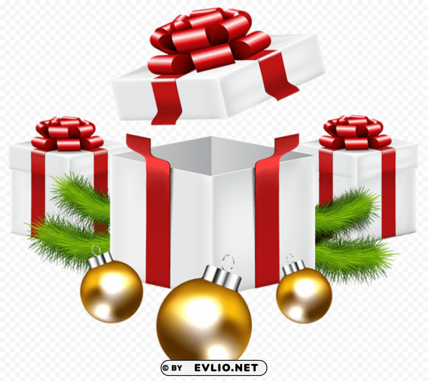 christmas gifts PNG Isolated Subject with Transparency