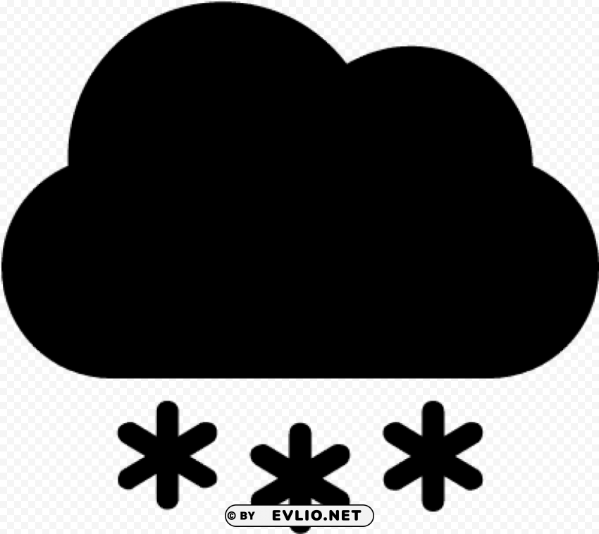 cloud snow icon CleanCut Background Isolated PNG Graphic PNG transparent with Clear Background ID fb07930f