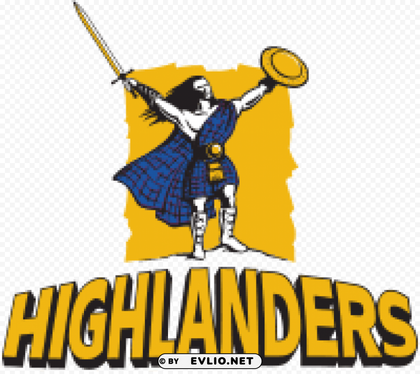 highlanders rugby team logo PNG with isolated background