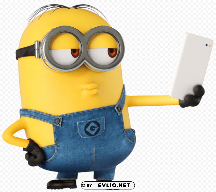 minion selfie large transparent PNG images with alpha transparency layer