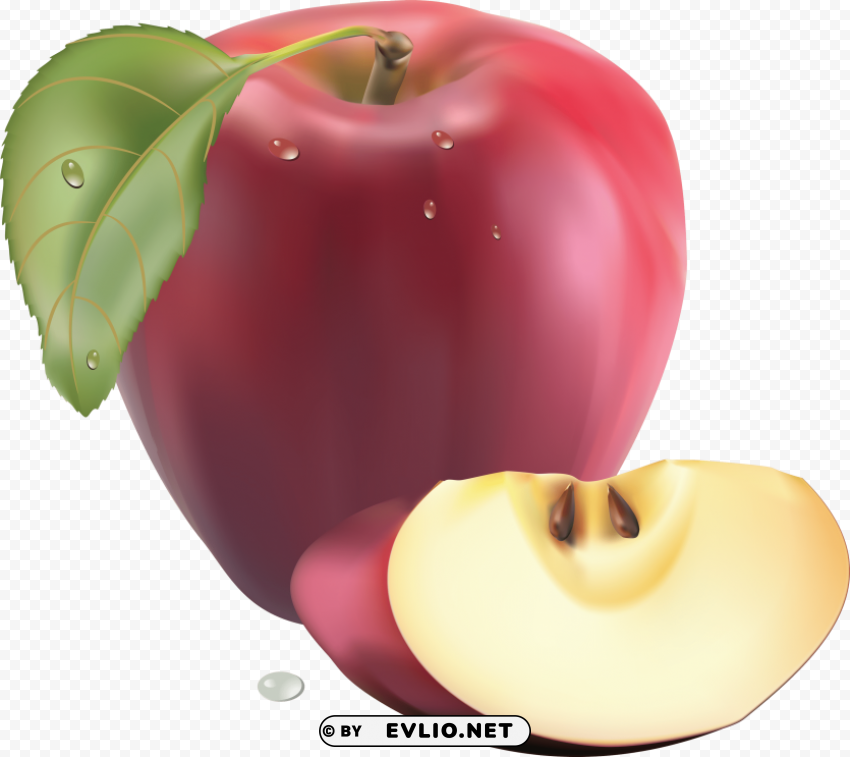 red apple Transparent background PNG images comprehensive collection