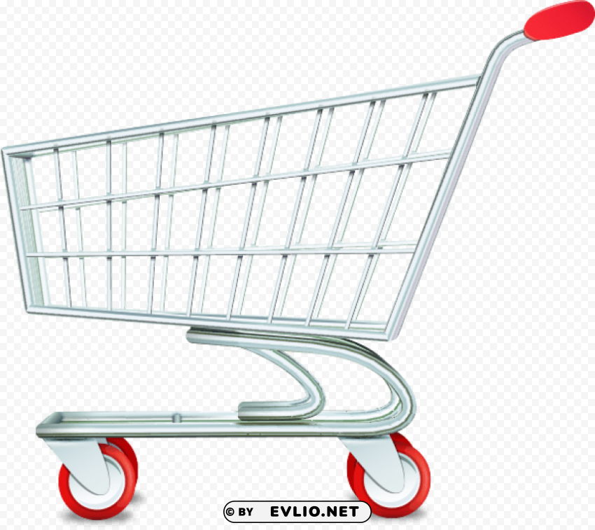 shopping cart Clean Background Isolated PNG Design