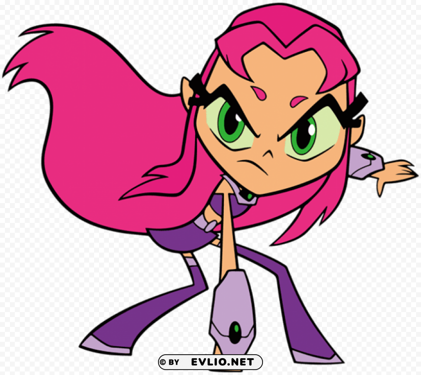 teen titans go starfire PNG with no cost