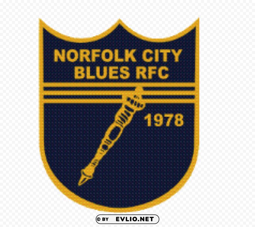 norfolk city blues rugby logo Transparent PNG Isolated Subject Matter