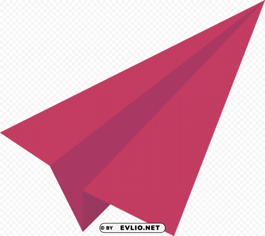 red paper plane PNG images for websites