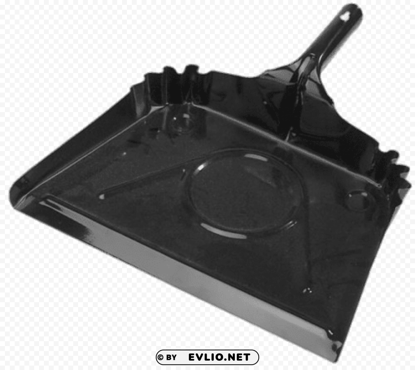 black metal dustpan PNG Image Isolated with Clear Background