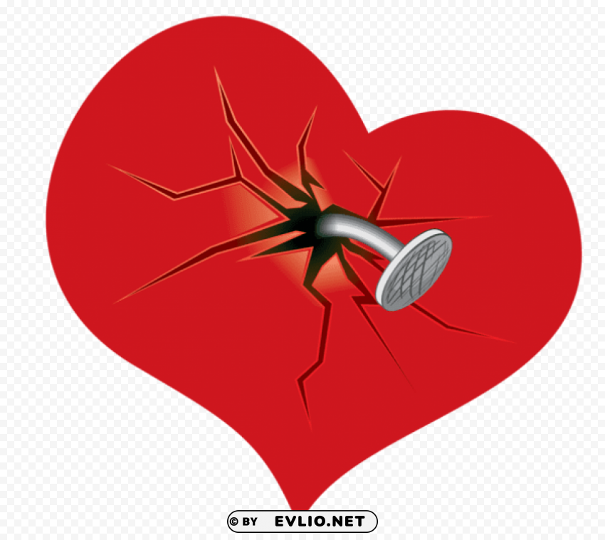 broken heart PNG images for websites