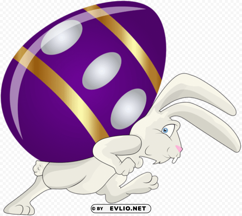 Bunny And Egg PNG Artwork With Transparency