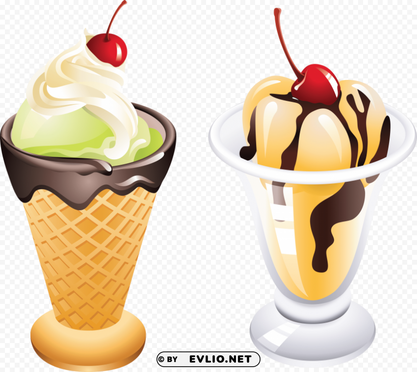 ice cream Isolated Character in Clear Transparent PNG clipart png photo - b0fb29a6