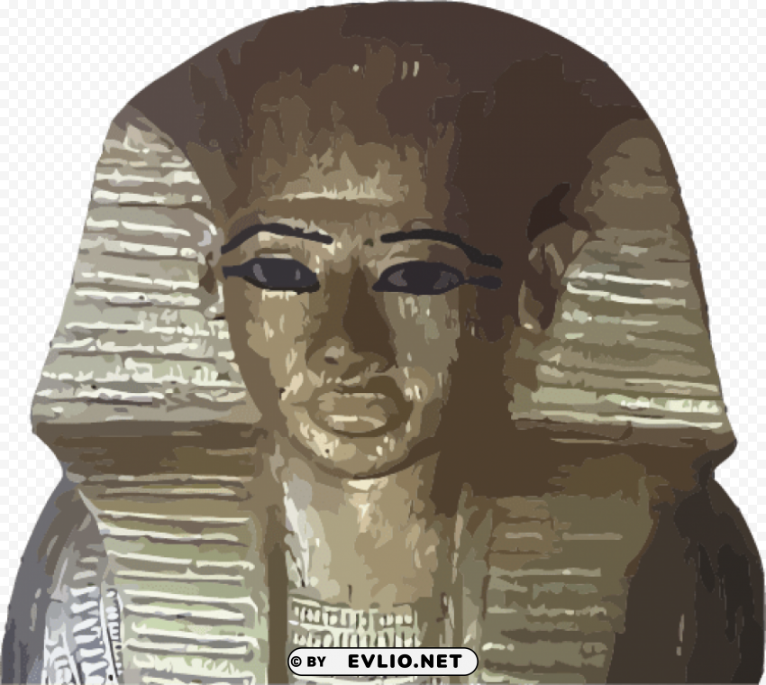 An ancient pharaonic statue PNG Image with Transparent Isolation