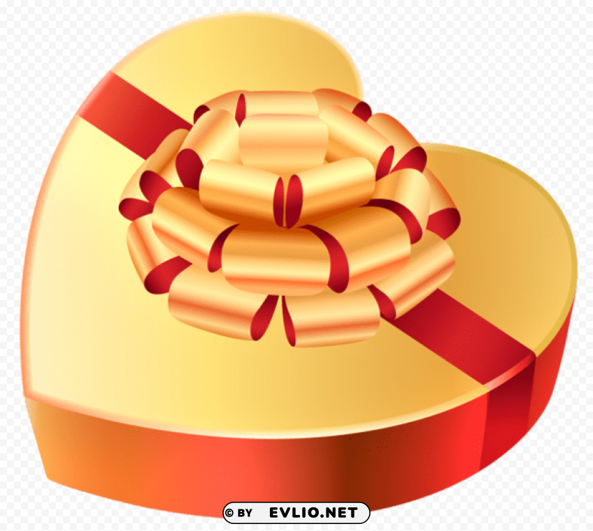 gold heart chocolates boxpicture PNG transparent pictures for projects