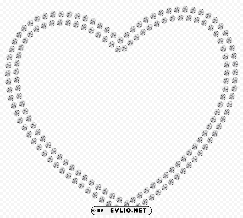 white diamond heart PNG files with no backdrop pack