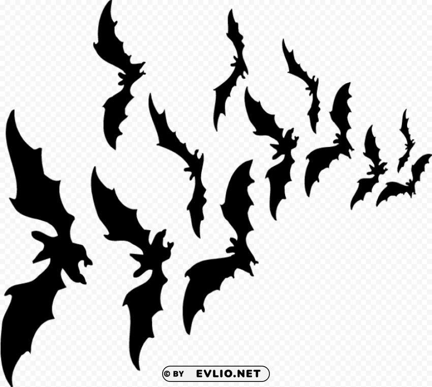 halloween bats Transparent Cutout PNG Graphic Isolation