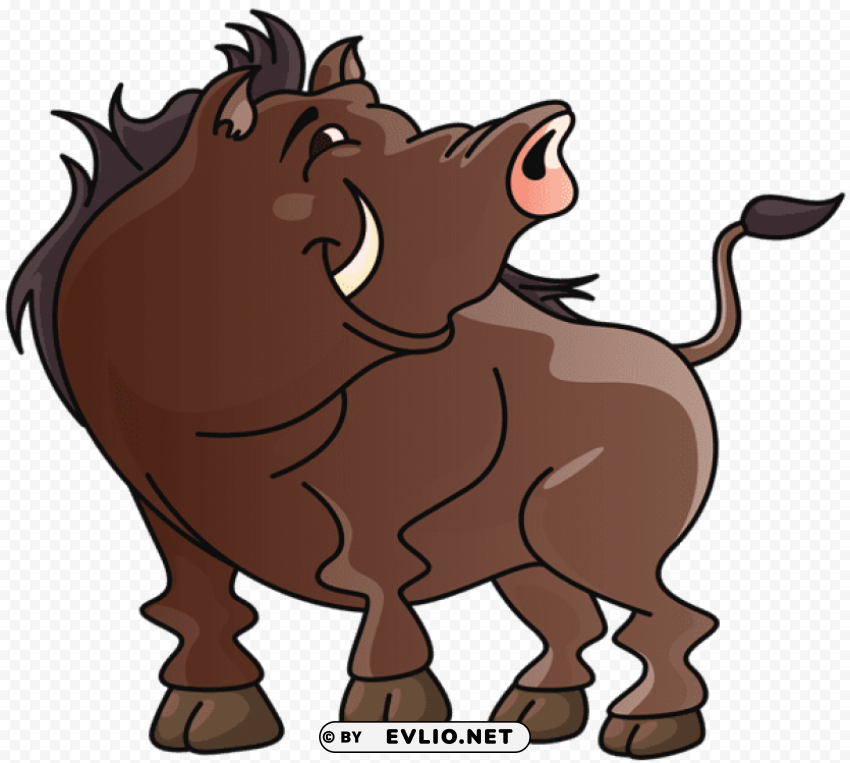 boar cartoon Isolated Item on HighQuality PNG