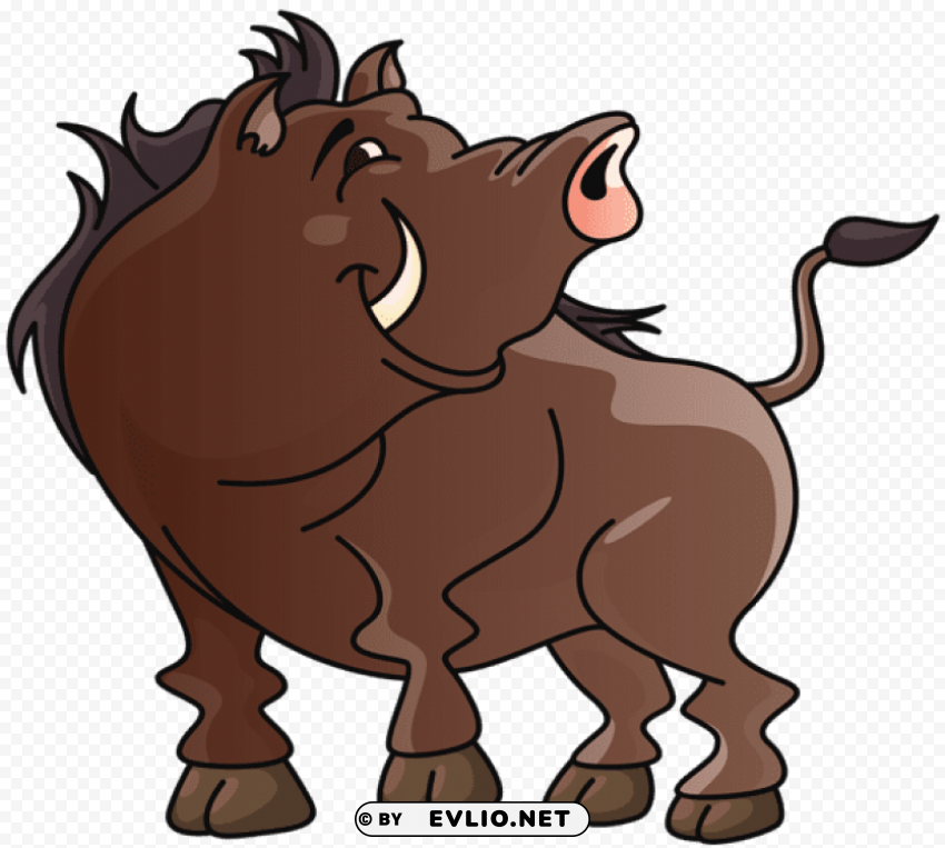 Boar Cartoon Isolated Item On HighQuality PNG