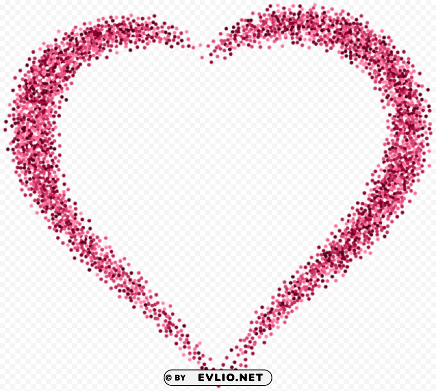 decorative pink heart PNG graphics with clear alpha channel selection