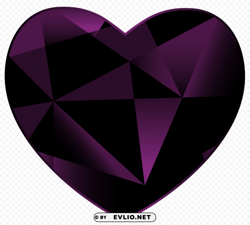 gem heart PNG images with transparent canvas variety