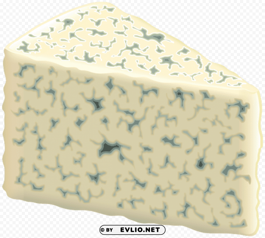 Blue Cheese Isolated Character In Transparent PNG