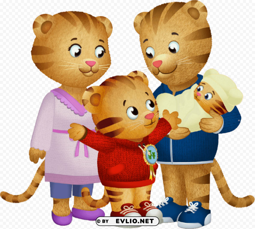 daniel tiger and his family PNG transparent images extensive collection