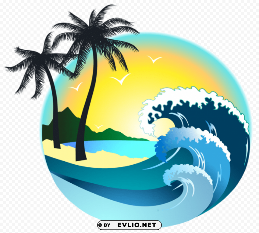 summer sea decor Isolated Subject with Transparent PNG