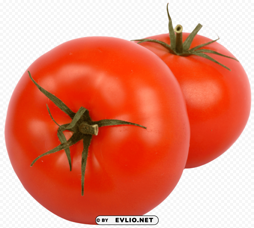 two juicy tomato PNG design elements