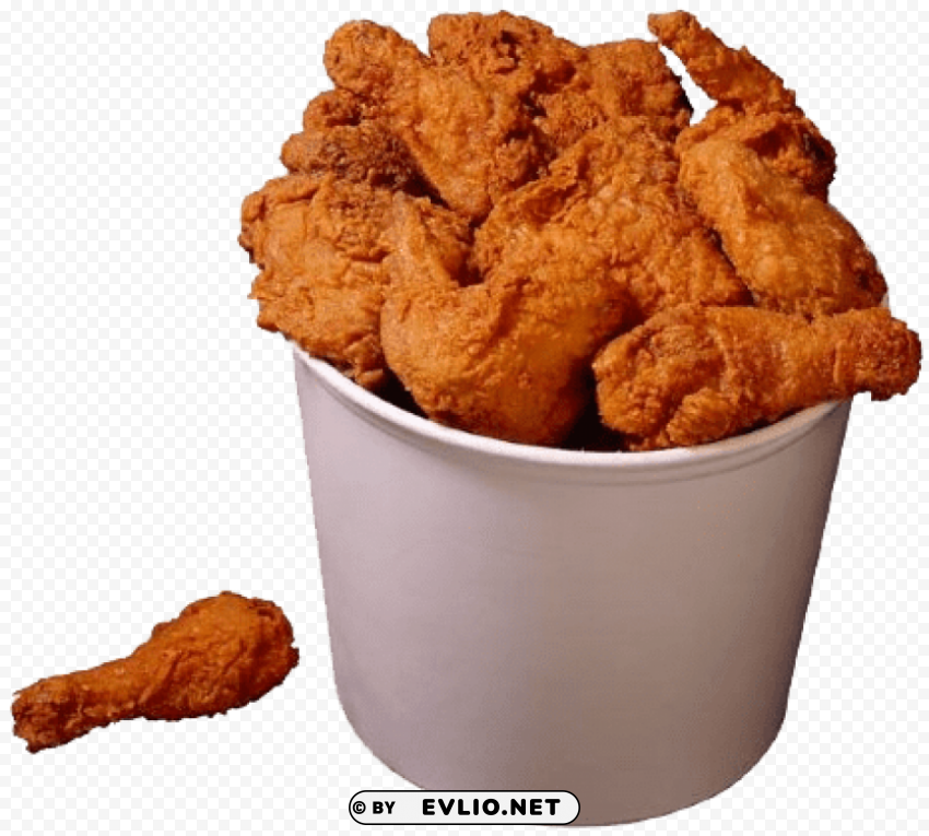 fried chicken Transparent Background Isolated PNG Design