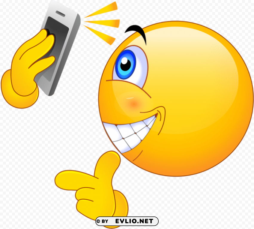 selfie smiley Clear Background PNG Isolated Item