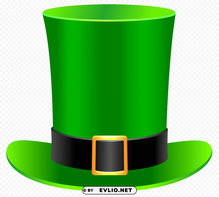 st patrick day leprechaun hat PNG with Transparency and Isolation