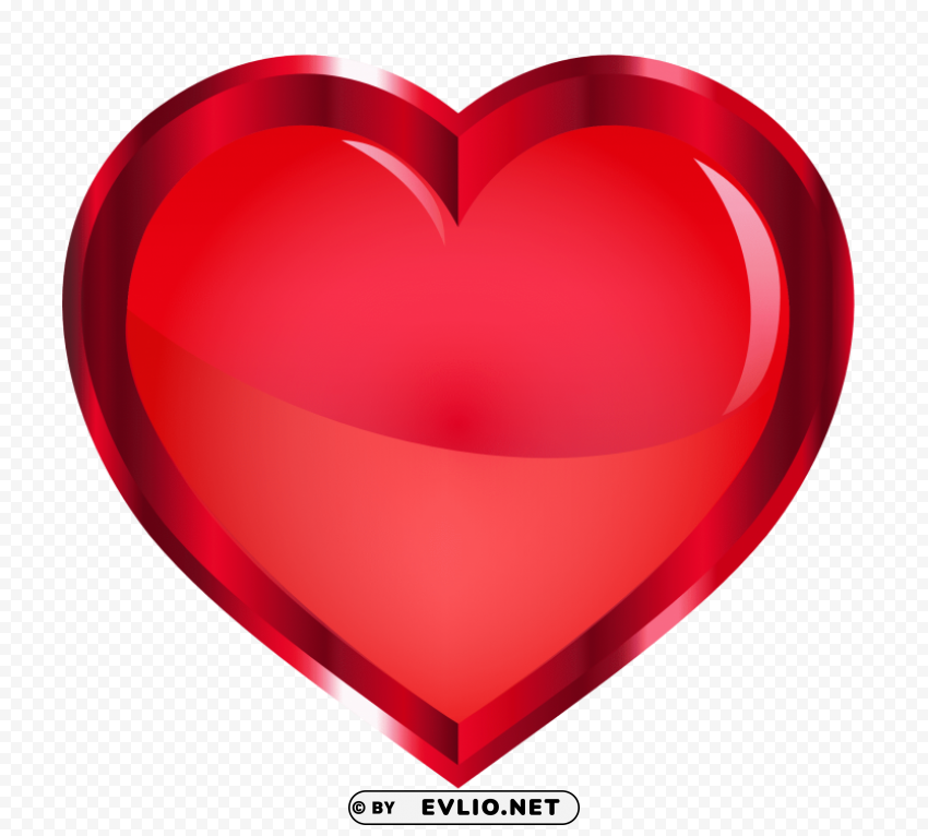 red heart Isolated Subject on HighResolution Transparent PNG